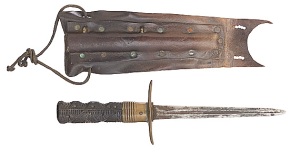 Early English Naval Dirk with Sheath